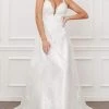 Nox Anabel - C461 Lace Applique Long A-Line Wedding Gown