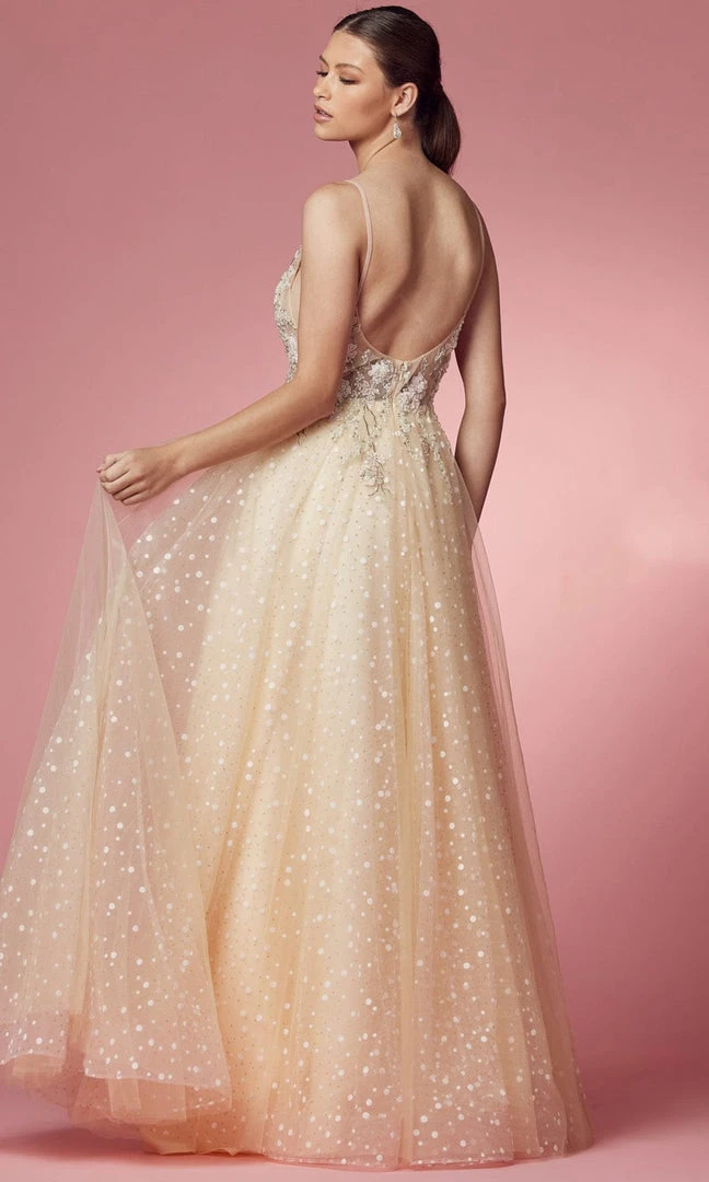 Nox Anabel E1002 - Sheer Embroidered Evening Gown 4 Nox Anabel E1002 - Sheer Embroidered Evening Gown