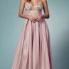 Nox Anabel E1004 - Floral A-Line Prom Dress 2 Nox Anabel E1004 - Floral A-Line Prom Dress