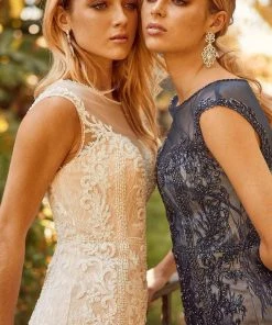 Nox Anabel E1006 - Beaded Applique Evening Dress 19 Nox Anabel E1006 - Beaded Applique Evening Dress