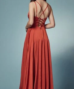 Nox Anabel E1020 - Lace Up Style Prom Dress 29 Nox Anabel E1020 - Lace Up Style Prom Dress