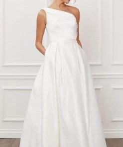 Nox Anabel - E469 One Shoulder A-Line Evening Dress