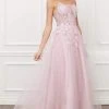Nox Anabel - T449 Scoop Neck A-line Prom Dress