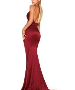 Portia And Scarlett - Hugo Gown Ruched Slit Gown 17 Portia And Scarlett - Hugo Gown Ruched Slit Gown