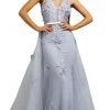 Portia And Scarlett - PS1965S Sleeveless Floral Prom Gown