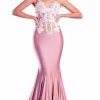 Portia And Scarlett - PS21175 Illusion Appliqued Bodice Mermaid Gown 2 Portia And Scarlett - PS21175 Illusion Appliqued Bodice Mermaid Gown