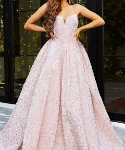 Portia And Scarlett - Ps21208B Strapless Sequin Ballgown