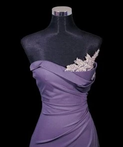 Portia And Scarlett - PS21218 Sweetheart Neck Drape Fitted Gown