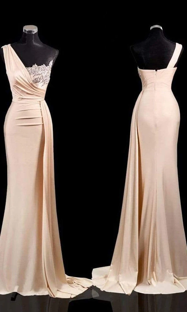 Portia And Scarlett - PS21219 Embellished One Shoulder Trumpet Dress 7 Portia And Scarlett - PS21219 Embellished One Shoulder Trumpet Dress