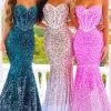 Portia And Scarlett - Ps22346 Strapless Ombre Sequin Gown