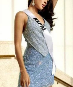 Portia And Scarlett PS22484C - Overlaid Neck Cocktail Dress 11 Portia And Scarlett PS22484C - Overlaid Neck Cocktail Dress