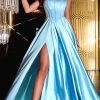 Portia And Scarlett PS22548 - Bustier Satin A-Line Prom Dress