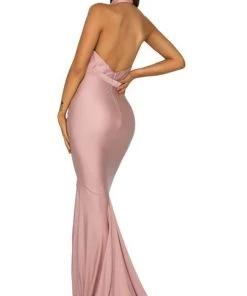 Portia And Scarlett - PS5007 Ruched Halter Evening Dress