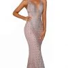 Portia And Scarlett - PS6027 Illusion Plunging Neck Glitter Mesh Gown 2 Portia And Scarlett - PS6027 Illusion Plunging Neck Glitter Mesh Gown