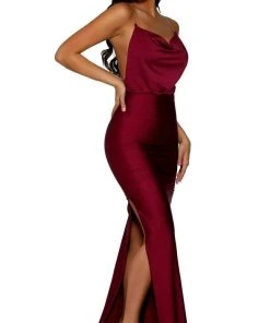 Portia And Scarlett - PS6319 Scoop Metallic Strap Prom Gown