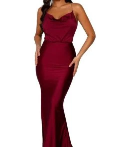 Portia And Scarlett - PS6319 Scoop Metallic Strap Prom Gown