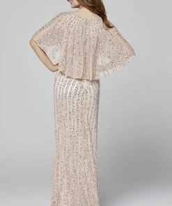 Primavera Couture - 3366 Embellished Plunging V-neck Sheath Dress 12 Primavera Couture - 3366 Embellished Plunging V-neck Sheath Dress