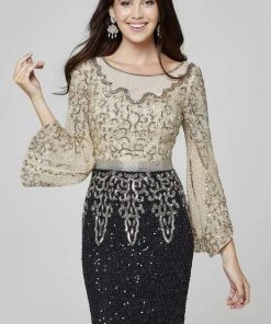 Primavera Couture - 3378 Embellished Bateau Sheath Dress 13 Primavera Couture - 3378 Embellished Bateau Sheath Dress