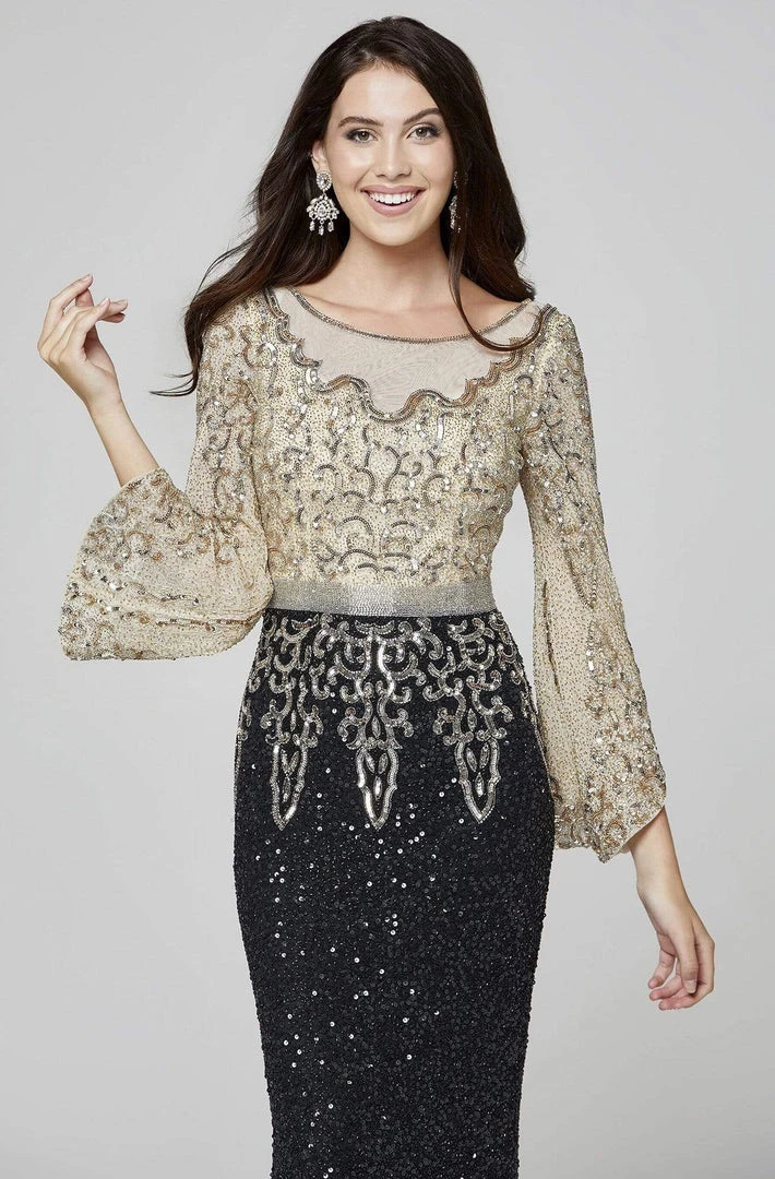 Primavera Couture - 3378 Embellished Bateau Sheath Dress 8 Primavera Couture - 3378 Embellished Bateau Sheath Dress