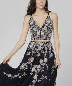 Primavera Couture - 3431 Two-Piece Sequined A-Line Dress 15 Primavera Couture - 3431 Two-Piece Sequined A-Line Dress