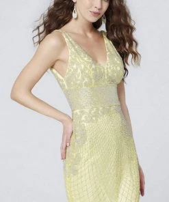 Primavera Couture - 3513 Beaded Empire Sheath Dress 20 Primavera Couture - 3513 Beaded Empire Sheath Dress
