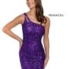 Primavera Couture - 3573 Cut-Out Sequined Fitted Cocktail Dress