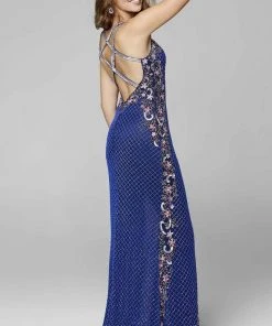 Primavera Couture - 3604 Embellished Plunging V Neck Long Dress 26 Primavera Couture - 3604 Embellished Plunging V Neck Long Dress