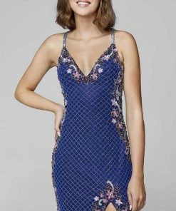 Primavera Couture - 3604 Embellished Plunging V Neck Long Dress 27 Primavera Couture - 3604 Embellished Plunging V Neck Long Dress