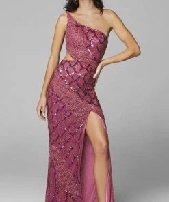 Primavera Couture - 3729 Asymmetrical Sheath Dress