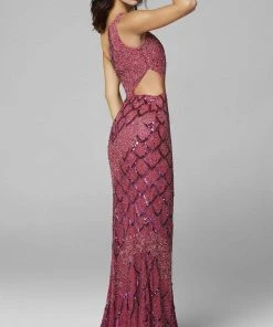 Primavera Couture - 3729 Asymmetrical Sheath Dress 6 Primavera Couture - 3729 Asymmetrical Sheath Dress