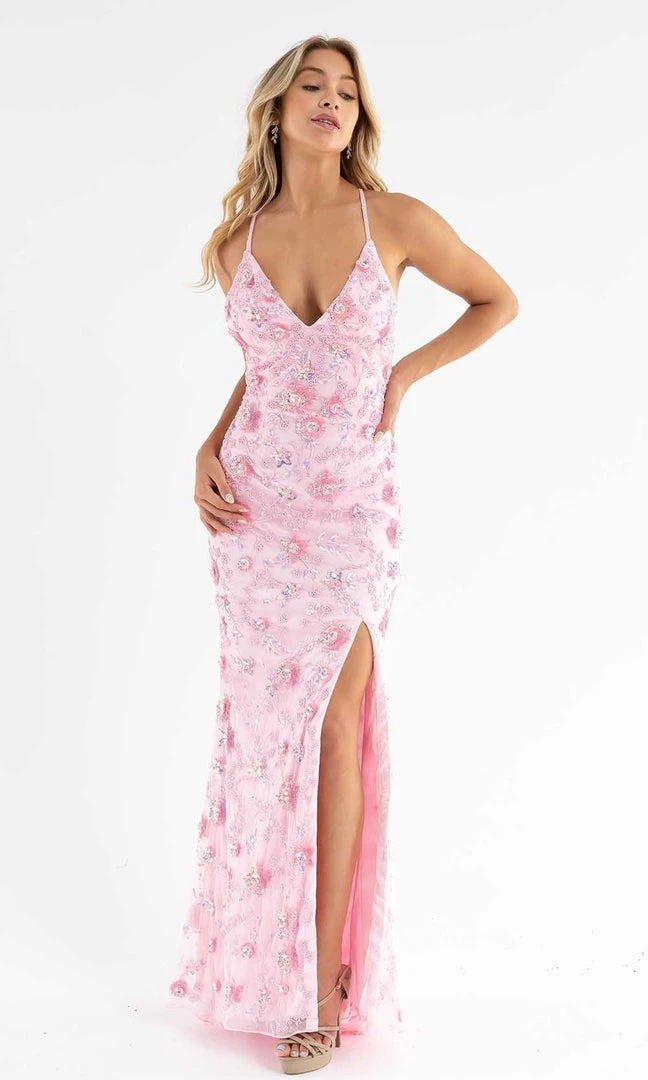 Primavera Couture - 3731 Sleeveless Plunging V-Neck Dress 32 Primavera Couture - 3731 Sleeveless Plunging V-Neck Dress