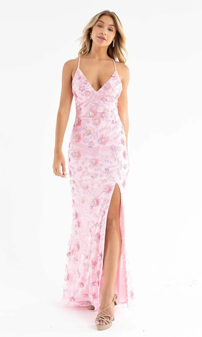 Primavera Couture - 3731 Sleeveless Plunging V-Neck Dress 30 Primavera Couture - 3731 Sleeveless Plunging V-Neck Dress