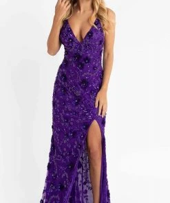 Primavera Couture - 3731 Sleeveless Plunging V-Neck Dress 83 Primavera Couture - 3731 Sleeveless Plunging V-Neck Dress