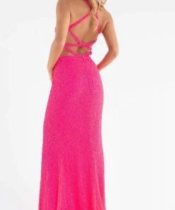 Primavera Couture - 3744 V-Neck Multiple Straps Long Gown