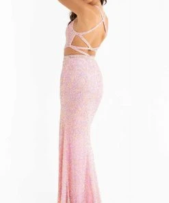 Primavera Couture - 3744 V-Neck Multiple Straps Long Gown