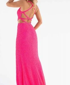 Primavera Couture - 3744 V-Neck Multiple Straps Long Gown