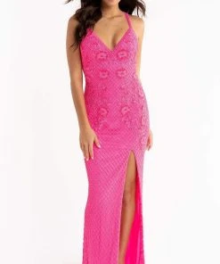 Primavera Couture - 3747 Strappy Back Beaded Sleeveless Gown