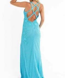 Primavera Couture - 3747 Strappy Back Beaded Sleeveless Gown