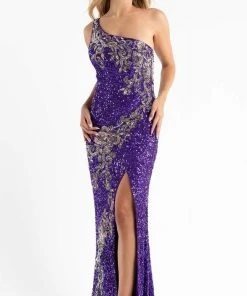 Primavera Couture - 3763 Asymmetrical Strappy Back Gown