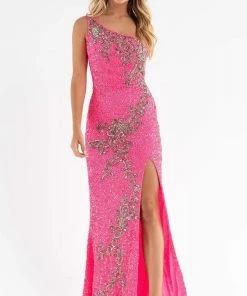 Primavera Couture - 3763 Asymmetrical Strappy Back Gown