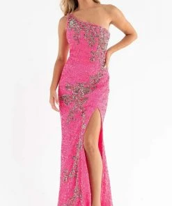 Primavera Couture - 3763 Asymmetrical Strappy Back Gown