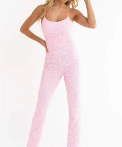 Primavera Couture - 3774 Sequin Scoop Neckline Jumpsuit