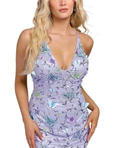 Primavera Couture 3801 - Butterfly Appliqued Cocktail Dress 23 Primavera Couture 3801 - Butterfly Appliqued Cocktail Dress