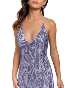 Primavera Couture 3844 - V-Neck Beaded Cocktail Dress 19 Primavera Couture 3844 - V-Neck Beaded Cocktail Dress