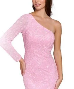 Primavera Couture 3865 - One Long Sleeve Cocktail Dress