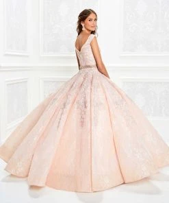 Princesa By Ariana Vara - PR11921 Off Shoulder Beaded Lace Ballgown