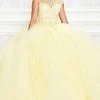 Princesa By Ariana Vara - PR11935 Sheer Bateau Beaded Tulle Ballgown