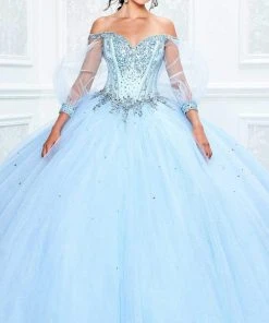 Princesa By Ariana Vara - PR11937 Beaded Off Shoulder Ballgown