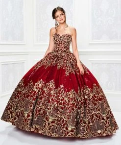 Princesa By Ariana Vara - PR11945 Lace Appliqued Sweetheart Ballgown