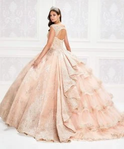 Princesa By Ariana Vara - PR12002 Embroidered Lace Ball Gown